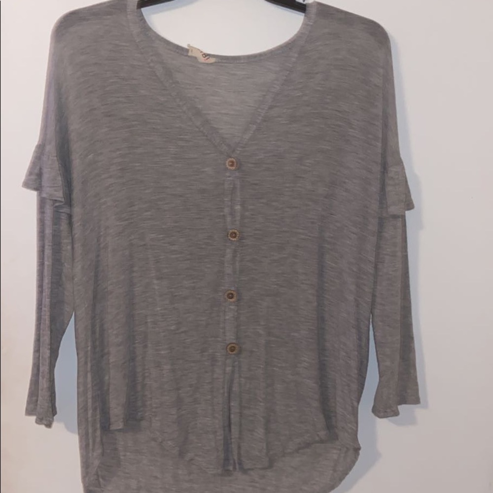 boutique grey long sleeve